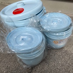 【未使用】蓋付き容器（全部セット）①の画像