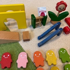 木製ドミノ　カラフルの画像