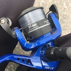 JM20433S)short power 120 ST800 リール付ロッド ブルー中古品 【取りに来られる方限定】の画像
