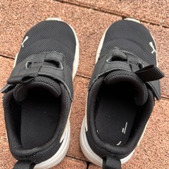 【中古】プーマ/子供用/15.0cm/黒/スニーカー/靴の画像