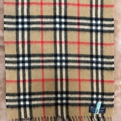 バーバリーBURBERRYマフラー ストール ショール スカーフブラウン　茶色系 ベージュノバチェックカシミヤ　カシミア　100％イングランド製 イギリス製 英国製レディース女性用婦人women’sメンズmen’s男性用紳士 ユニセックス男女兼用の画像