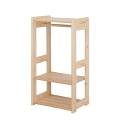 天然木 ハンガーラック の画像