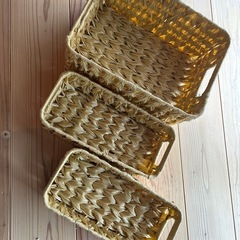 収納カゴ　3個セット　未使用品の画像