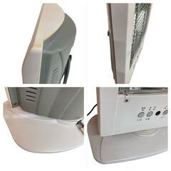 T6007 SKjapan エスケイジャパン 電気スト―ブ カーボンヒーター SKJ-F99CR ホワイト 2010年製 欠品あり 動作確認済み 中古現状渡しの画像