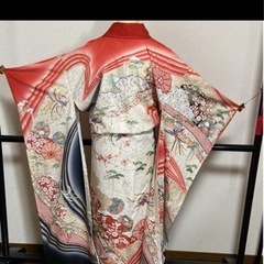 着物　振袖、帯の2点の画像