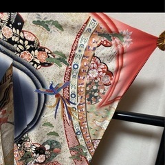 着物　振袖、帯の2点の画像