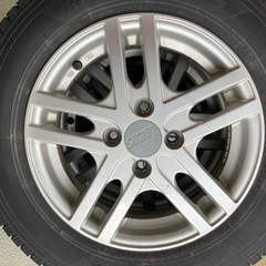 22年ヨコハマiceGUARD IG91 155/80R14 lapasホイール付きの画像