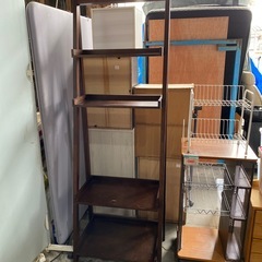 ⭐️土日元気に営業中‼️⭐️ オープンラック(ブラウン) ＊1箇所キズ有りの画像