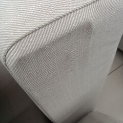 ★リユースのサカイ日立店★HJ8281 IKEA 3人掛けソファ オフホワイト H45～77×D100～145×W225 クリーニング済み の画像