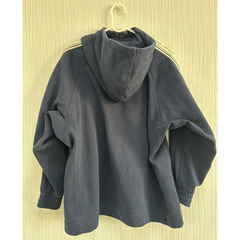 美品 GU × beautiful people サイドラインフルジップパーカー S ネイビー ユニセックスの画像