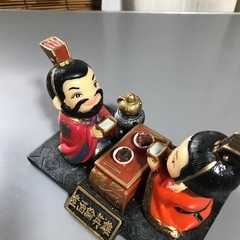 三国志演義置物　名場面シーン2個の画像