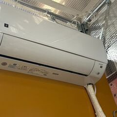 ビニテック製ビニールブース3*3*7m + シャープ製14畳用エアコン AC-40SFX2 AU-40SFXYの画像