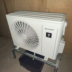 ビニテック製ビニールブース3*3*7m + シャープ製14畳用エアコン AC-40SFX2 AU-40SFXYの画像