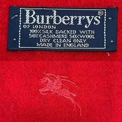 バーバリーBURBERRYマフラー ストール ショール スカーフレッド赤色系紺白無地ロゴストライプカシミヤカシミアウール毛シルク絹イングランド製 イギリス製 英国製レディース女性用、婦人 ウィメンズwomen’sメンズmen’s男性用紳士 ユニセックス男女兼用の画像