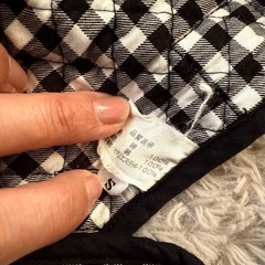 らくーな本舗【エアリコ】抱っこ紐ギンガムチェック黒の画像