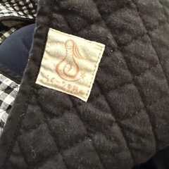 らくーな本舗【エアリコ】抱っこ紐ギンガムチェック黒の画像