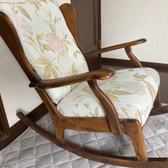 【カリモク】ロッキングチェア　アンティークの画像