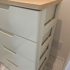 【取引き中】かなり美品　　収納ケース　綺麗なホワイトの画像