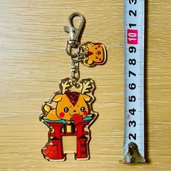 キーホルダー　ご当地　お土産　宮島　厳島神社　鳥居　鹿　もみじ　紅葉　の画像