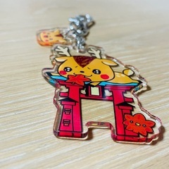 キーホルダー　ご当地　お土産　宮島　厳島神社　鳥居　鹿　もみじ　紅葉　の画像