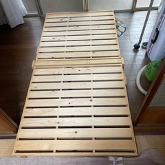 頑丈　折りたたみ式すのこ　シングルベッド用　の画像