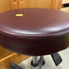 【高さ調整OK】 キャスター付き 丸椅子 スツール（ブラウン）サロン・オフィス・作業用 の画像