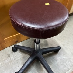 【高さ調整OK】 キャスター付き 丸椅子 スツール（ブラウン）サロン・オフィス・作業用 の画像