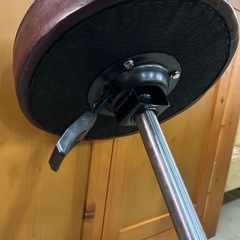 【高さ調整OK】 キャスター付き 丸椅子 スツール（ブラウン）サロン・オフィス・作業用 の画像