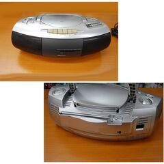 オーム電機 CDラジオカセットレコーダー RCD-355Y AudioComm ラジカセ CDプレーヤー カセットプレーヤー 札幌市 清田区 平岡の画像