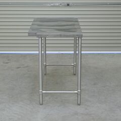 ≪zyt2553ジ≫ マルゼン ステンレス作業台 変形天板 幅118cm 奥行60cm 高さ85cm 柱避け/配管避け 店舗/厨房/調理台/中古厨房機器/宮城県仙台市 71024-08の画像