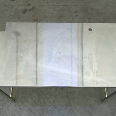 ≪zyt2553ジ≫ マルゼン ステンレス作業台 変形天板 幅118cm 奥行60cm 高さ85cm 柱避け/配管避け 店舗/厨房/調理台/中古厨房機器/宮城県仙台市 71024-08の画像