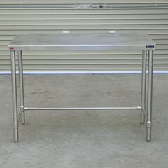 ≪zyt2553ジ≫ マルゼン ステンレス作業台 変形天板 幅118cm 奥行60cm 高さ85cm 柱避け/配管避け 店舗/厨房/調理台/中古厨房機器/宮城県仙台市 71024-08の画像