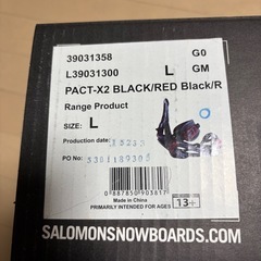 スノーボード　　SALOMON　バインディング　の画像