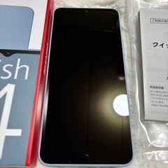 取引中！AQUOSWish4ぶブルーの画像