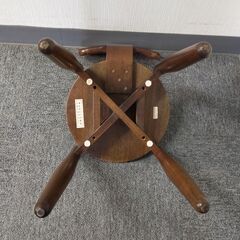 △ 木製スツール  丸イス 木製イス 椅子 イス スツール キズ、汚れありの画像