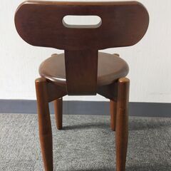 △ 木製スツール  丸イス 木製イス 椅子 イス スツール キズ、汚れありの画像