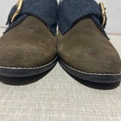 REGALリーガルブラウン・ネイビーモンクストラップパンプス23.5㎝の画像