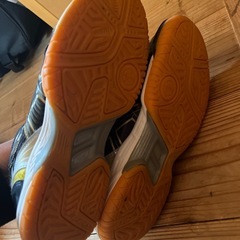 ASICS バレーシューズ ブラック/ゴールド　23.5の画像