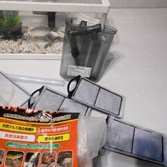 【配送出来ます】即使えます Tetra 水槽セット 金魚 メダカ 備品多数（近くなら配送も可能です。宅配もお問合せ下さい）の画像