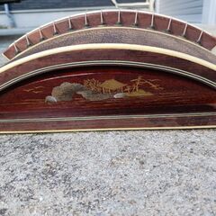 配達可!!高級13弦琴　すだれ彫　並甲　蒔絵　現状品の画像