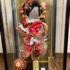 羽子板　ガラスケース入りの画像