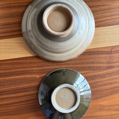 鹿田焼き皿の画像