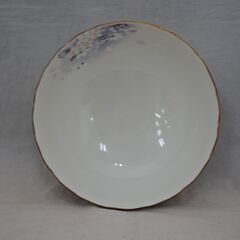 [1709] 宇野 千代 桜柄 紫 ボウル盛鉢19cm 大鉢 陶器 花柄の画像