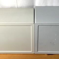 【B404】レターケース/2個セット/デスクキャビネット/収納/4段/書類棚/中古の画像