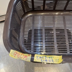 【ブラウン】【ランドリーバスケット】クリーニング済み【管理番号1113】野の画像