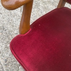 オールド　カリモク　コロニアル　キャスター付きチェア　の画像