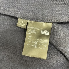 ユニクロ　パンツスーツ　濃紺　S  美品の画像