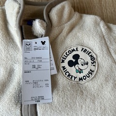 新品　ミッキー　アウター　フリース　100cmの画像
