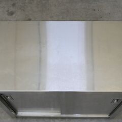 ≪zyt2554ジ≫ マルゼン ステンレス製 キャビネット作業台 幅107cm 奥行60cm 高さ85cm 戸棚/調理台/厨房/店舗/DIY 71024-09の画像