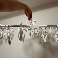 物干しセット（物干しスタンド + ピンチハンガー）の画像